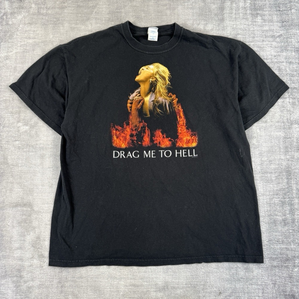 Drag Me To‎ Hell Shirt Mens XL Black Movie Promo 2009 Horror Cover Graphic